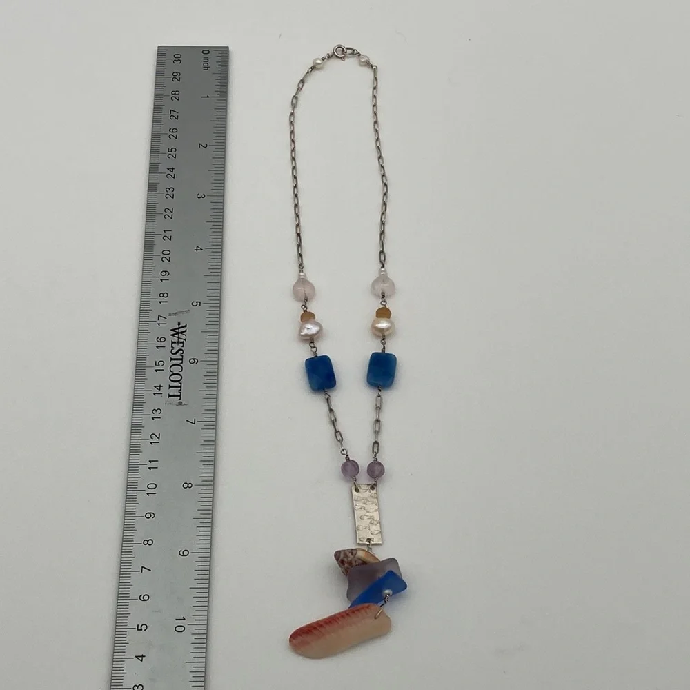 925 Artisan Made Beach Feel Necklace.